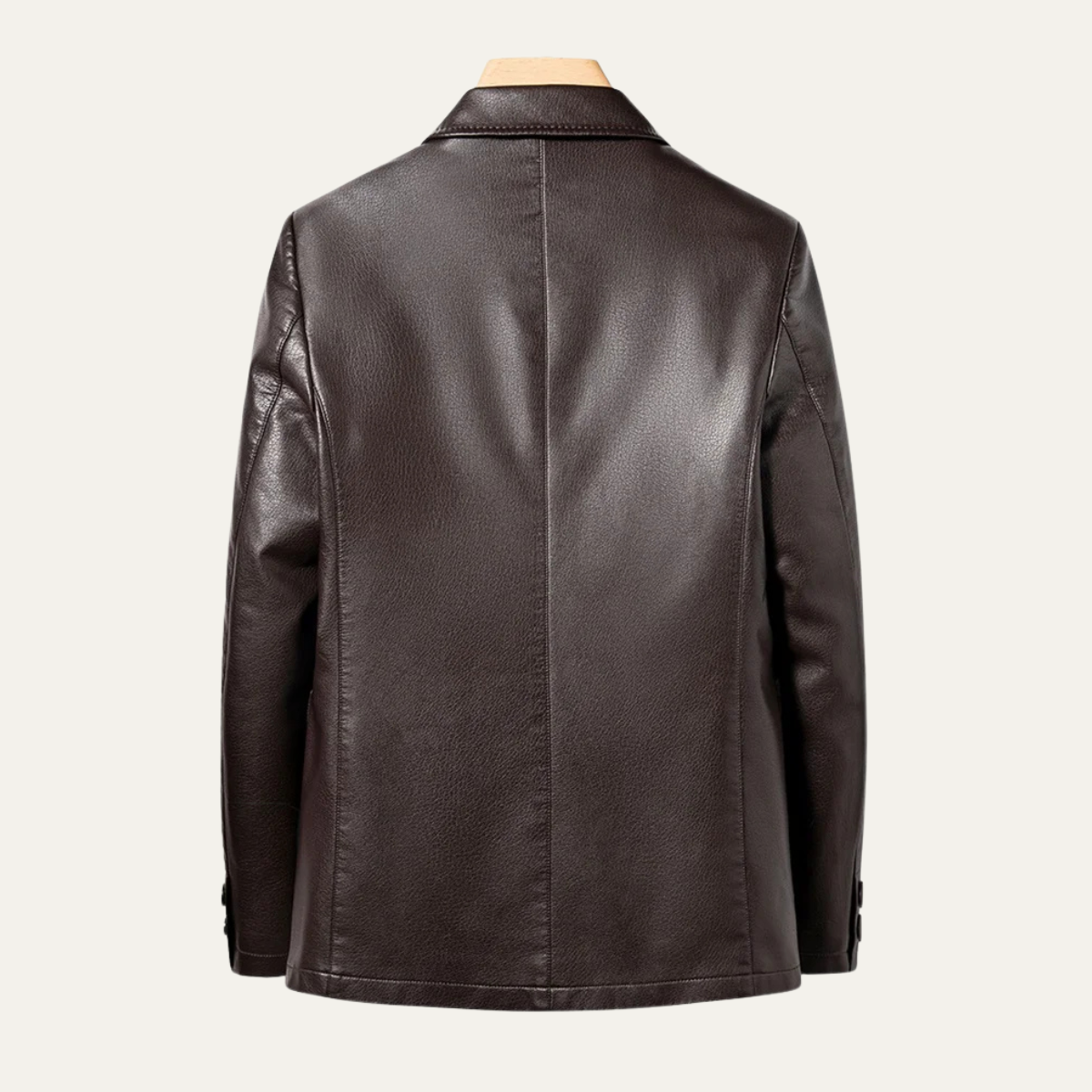 Affordable Men's Synthetic Leather Smart Jacket Coat