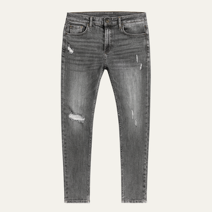 Slim Fit Mens Dark Blue Stretch Jeans - OutfitLondon