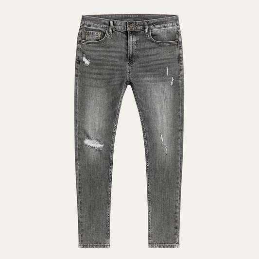 Slim Fit Mens Dark Blue Stretch Jeans - OutfitLondon