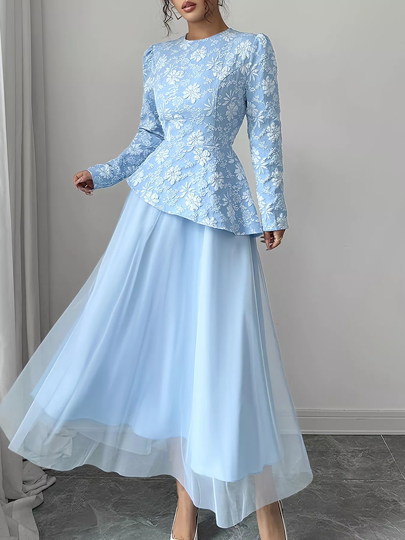 Elegant Womens Floor Length Party Dress - OutfitLondon