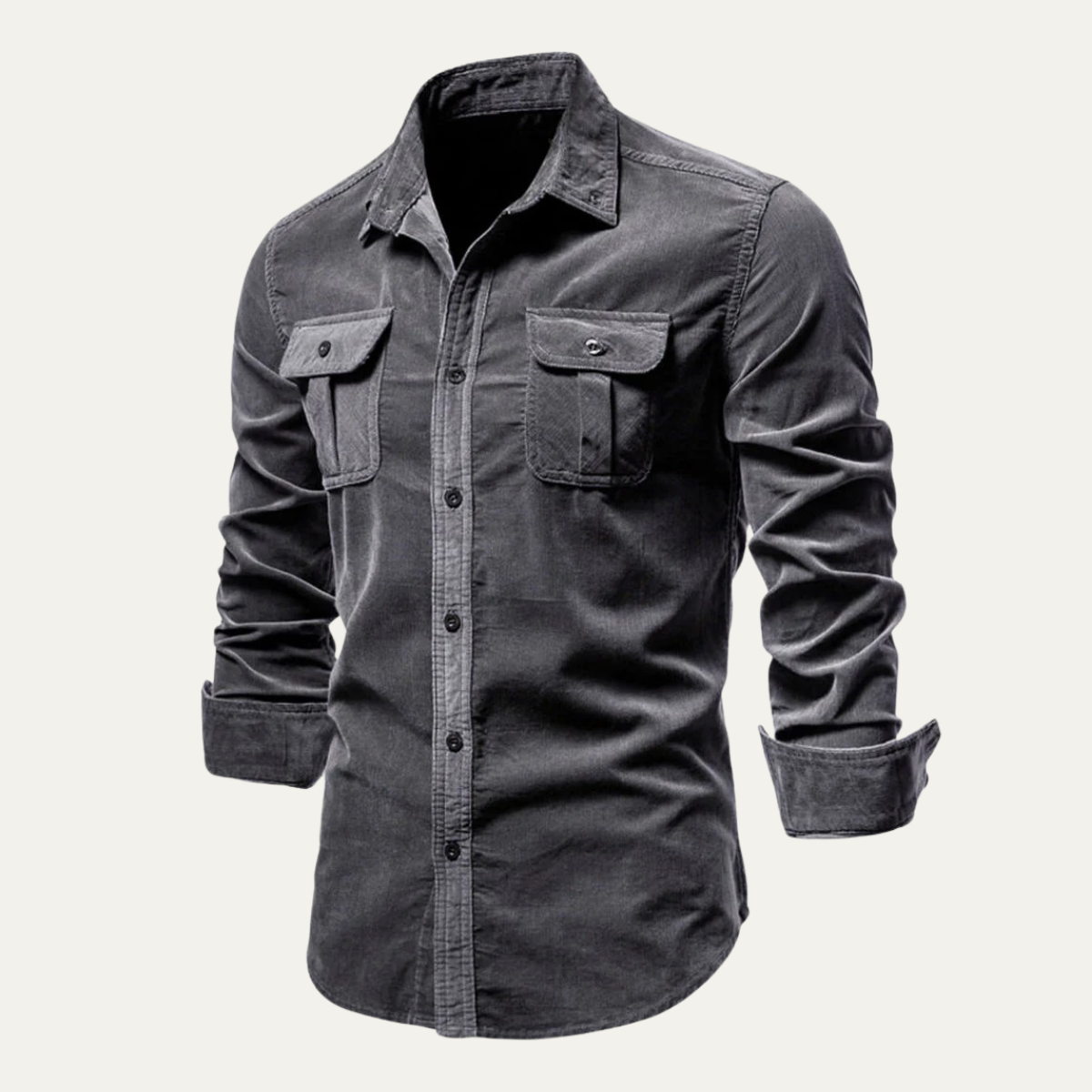 Classic Men's Long Sleeve Casual Cotton Shirt