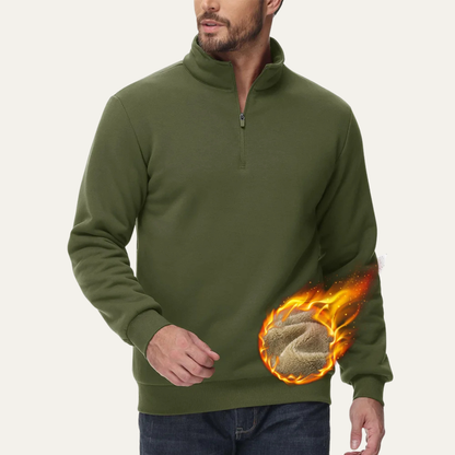 Men's Cozy Thermal Half Zip Sweater