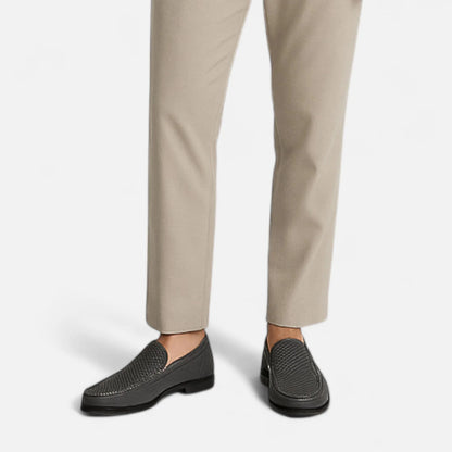 Men’s Leather Slip-On Loafers – Elegant Formal Shoes for Office & Wedding