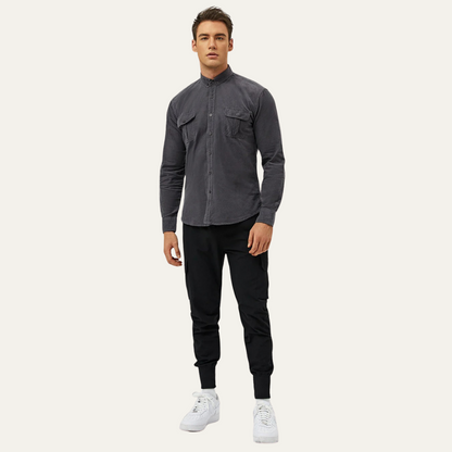 Classic Men's Long Sleeve Casual Cotton Shirt