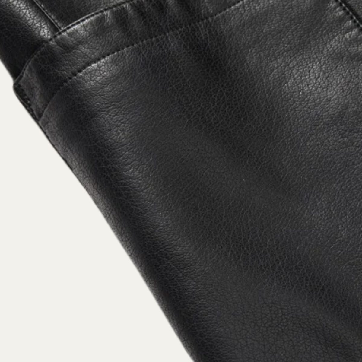 Affordable Men's Synthetic Leather Smart Jacket Coat