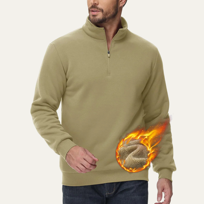 Men's Cozy Thermal Half Zip Sweater