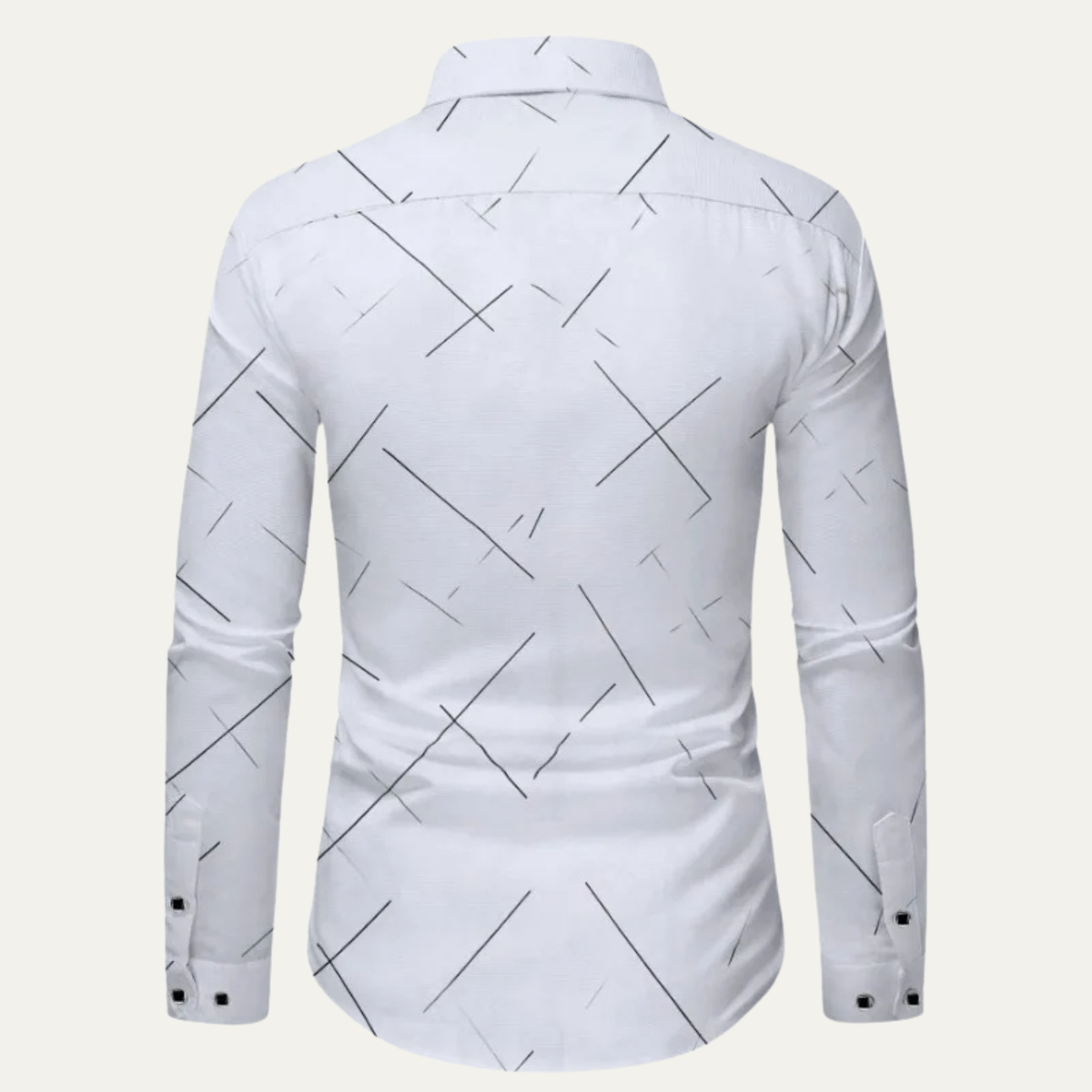 Classic Men's White Dress Office Shirt