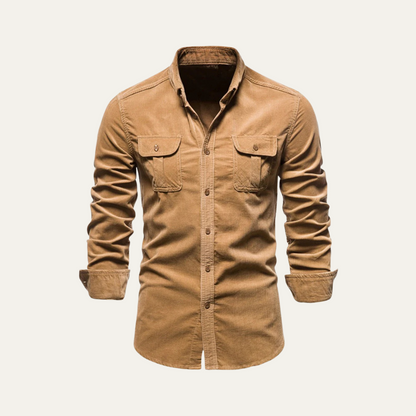 Classic Men's Long Sleeve Casual Cotton Shirt
