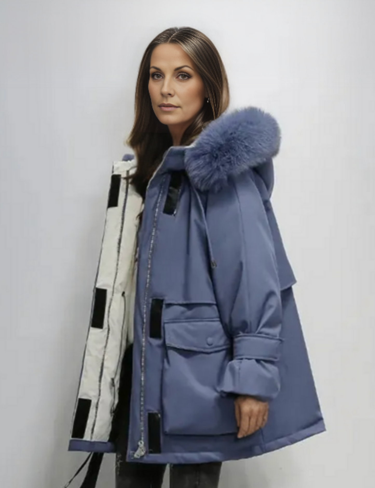 Faux Fur Waterproof Ladies Parka Jacket - OutfitLondon