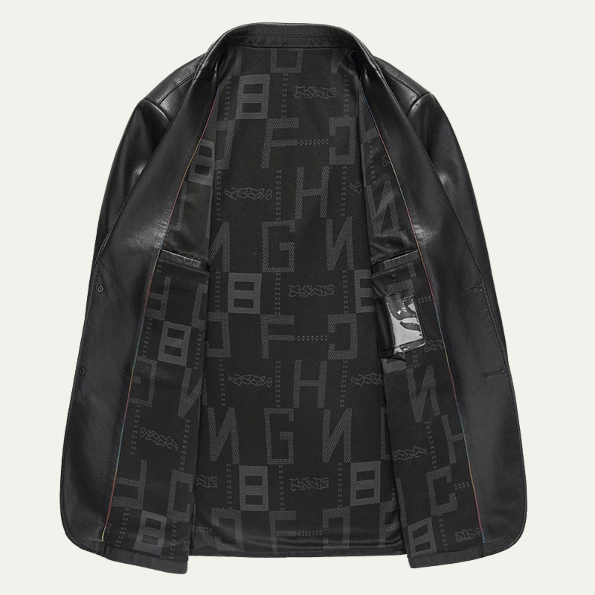 Affordable Men's Synthetic Leather Smart Jacket Coat