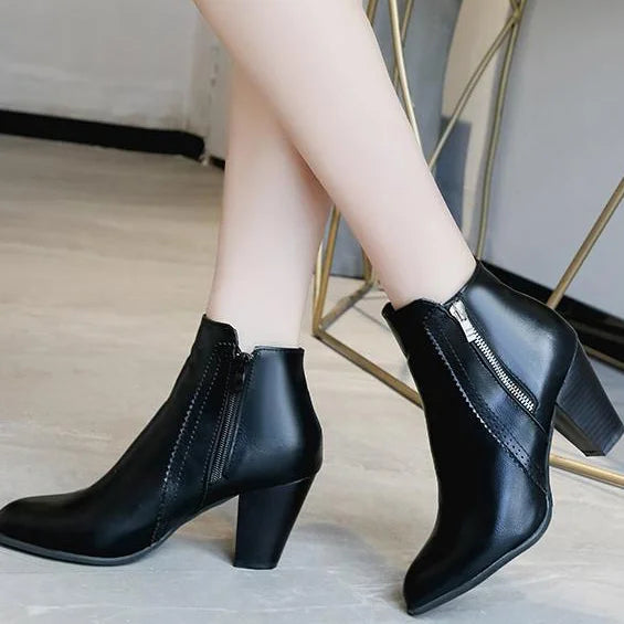 Low Heel Ankle Boots for Women