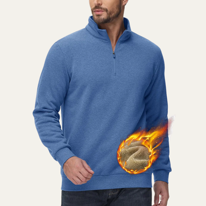 Men's Cozy Thermal Half Zip Sweater