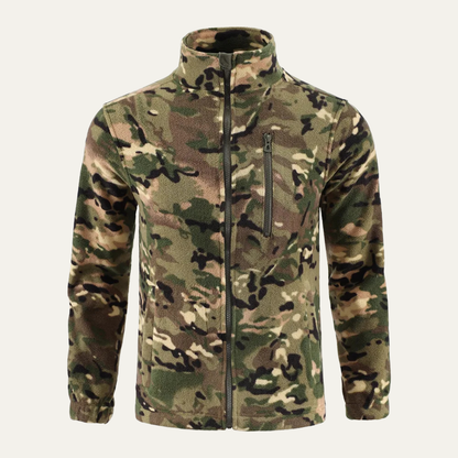 Men's Thermal Camo Fleece Zip Jacket - OutfitLondon