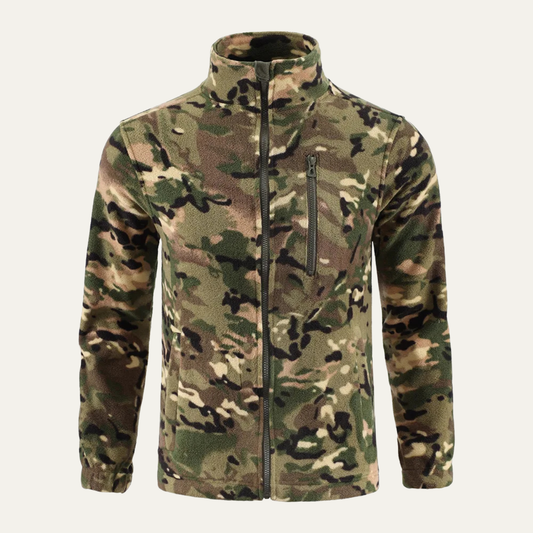 Men's Thermal Camo Fleece Zip Jacket - OutfitLondon
