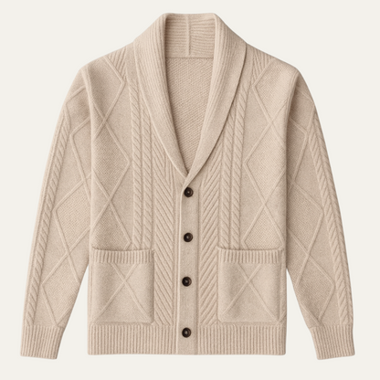 Premium Men's Soft Cashmere Cardigan Sweater