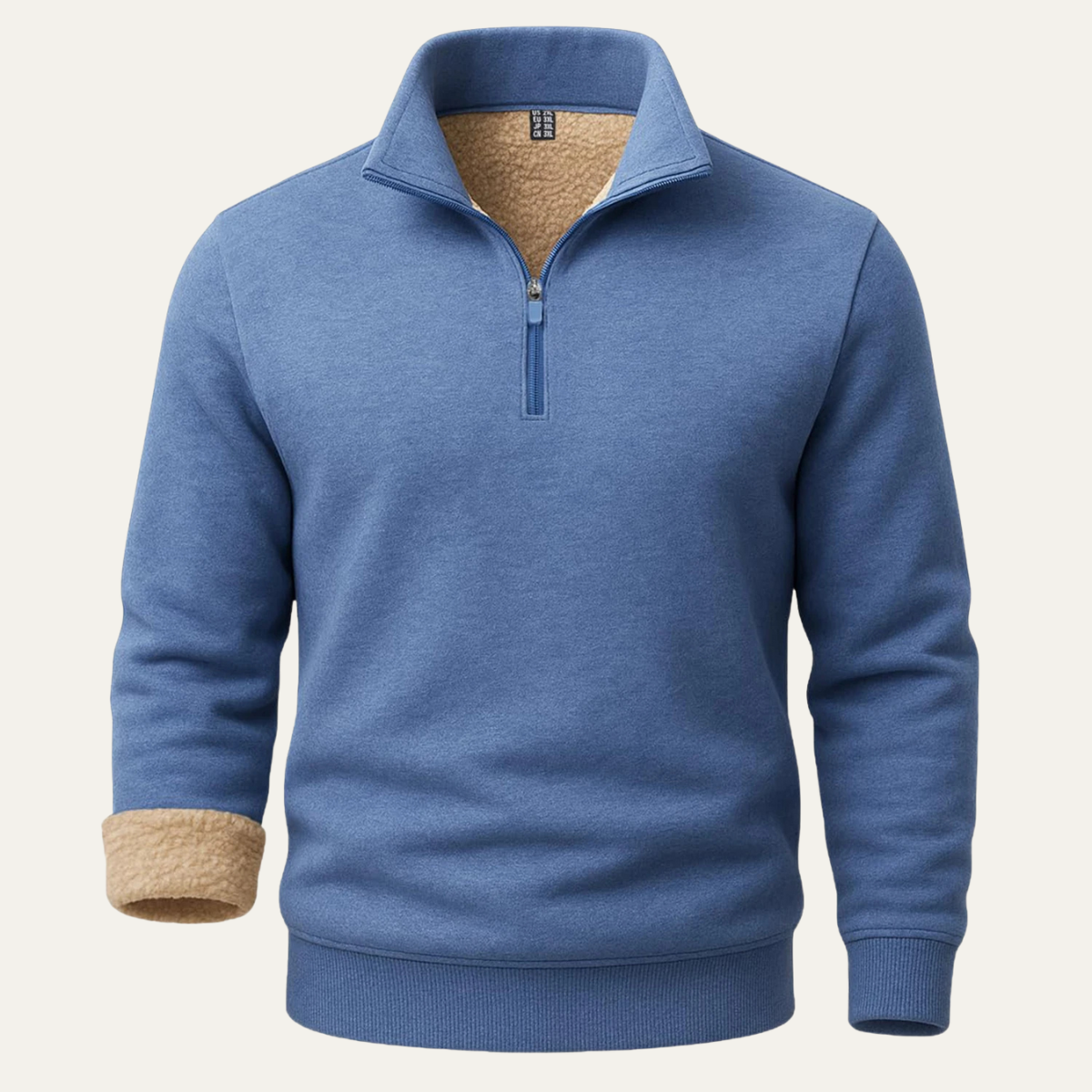 Men's Cozy Thermal Half Zip Sweater - OutfitLondon