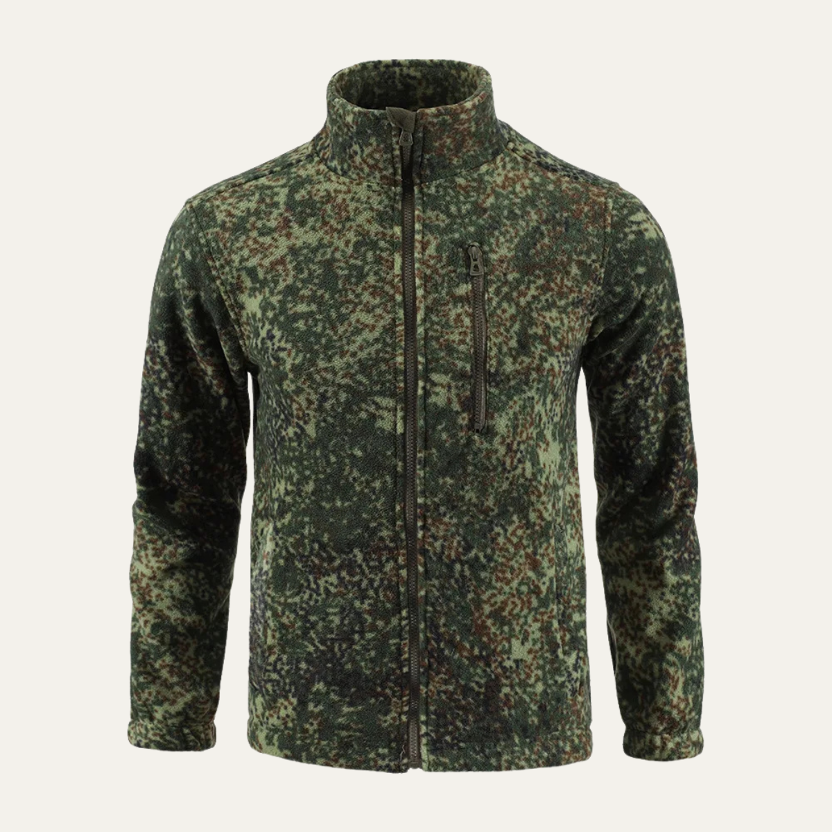 Men's Thermal Camo Fleece Zip Jacket