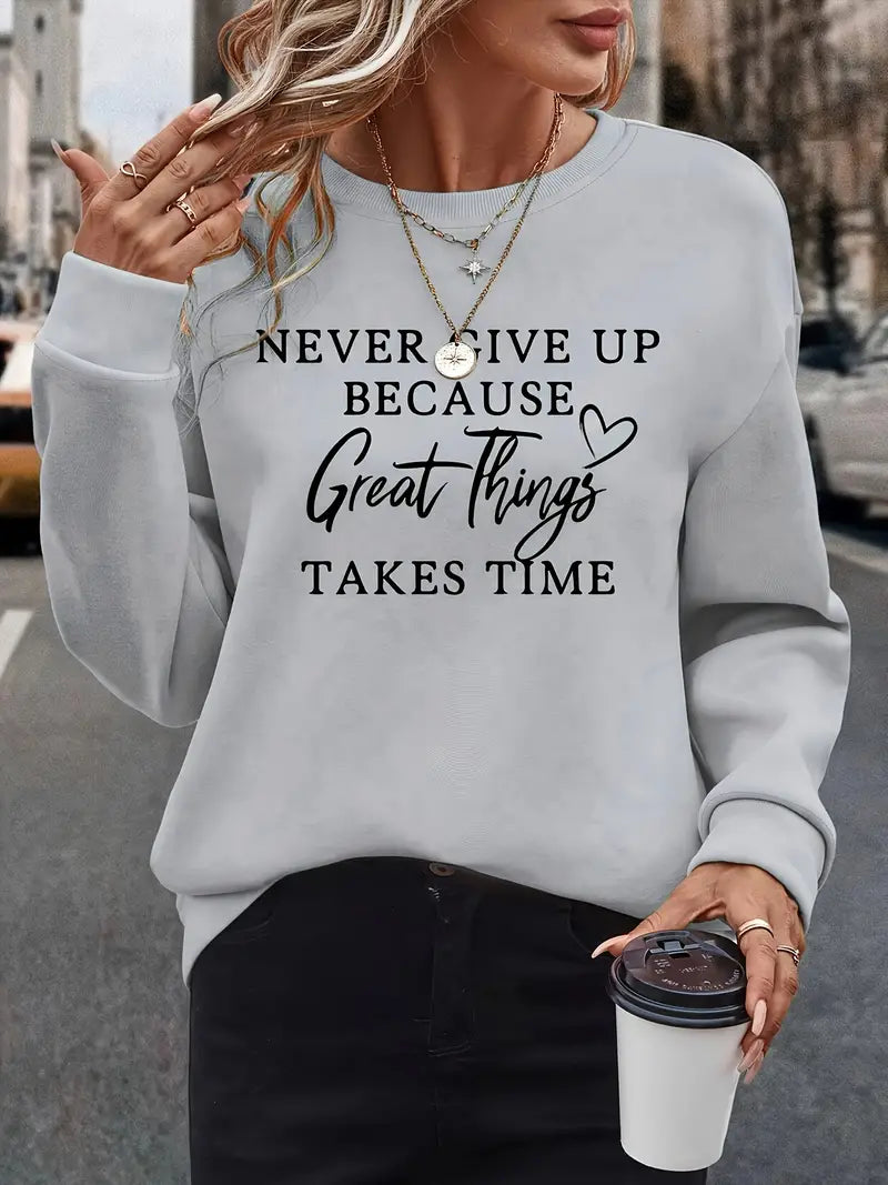 Soft Women's Graphic Pullover Sweatshirt