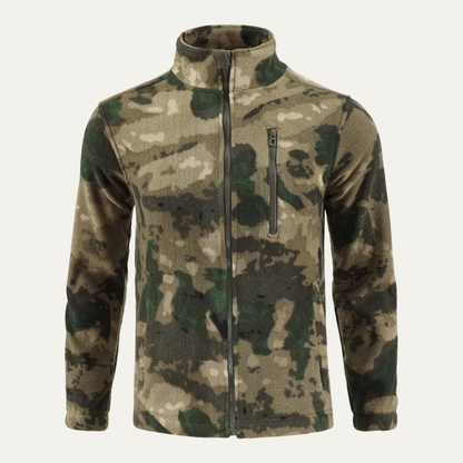 Men's Thermal Camo Fleece Zip Jacket