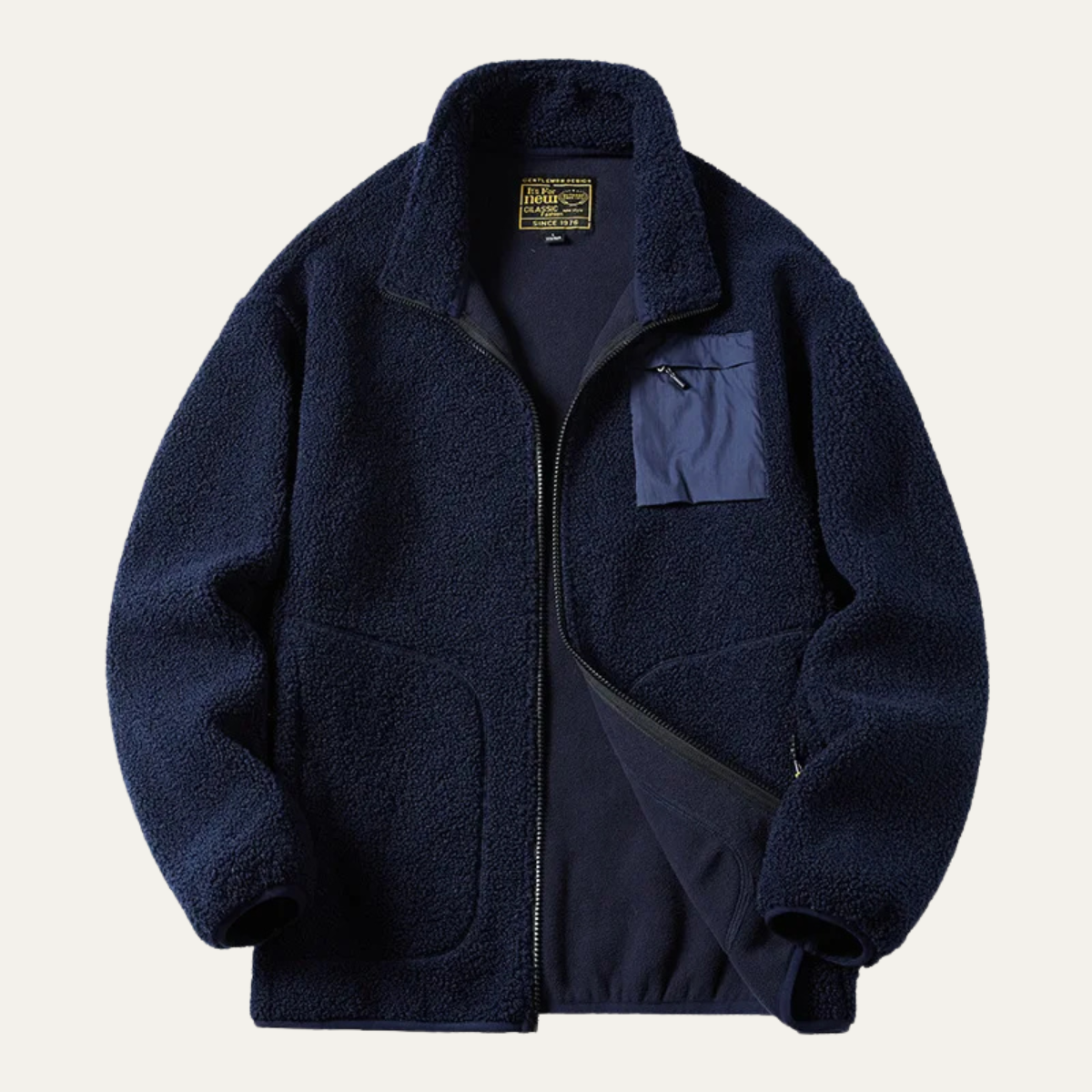 Thick Warm Men's Fleece Zipper Winter Jacket