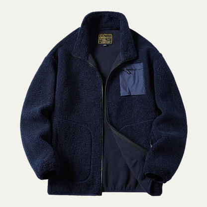 Thick Warm Men's Fleece Zipper Winter Jacket