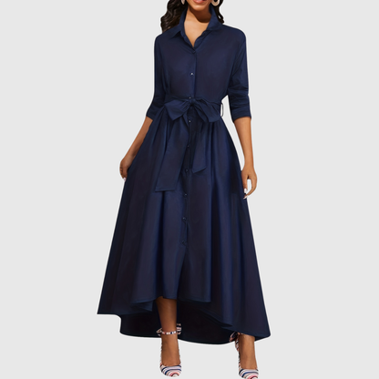 Chic Long Sleeve Maxi Dress
