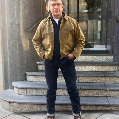 Classic Mens Vintage Canvas Ranch Jacket