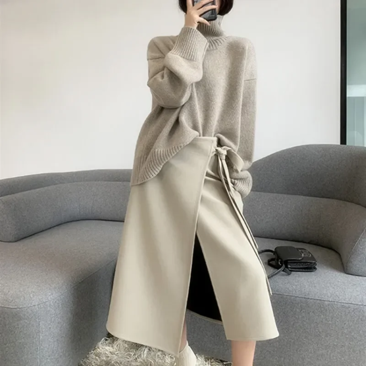 Cozy Heavyweight Knit Crew Neck Sweater
