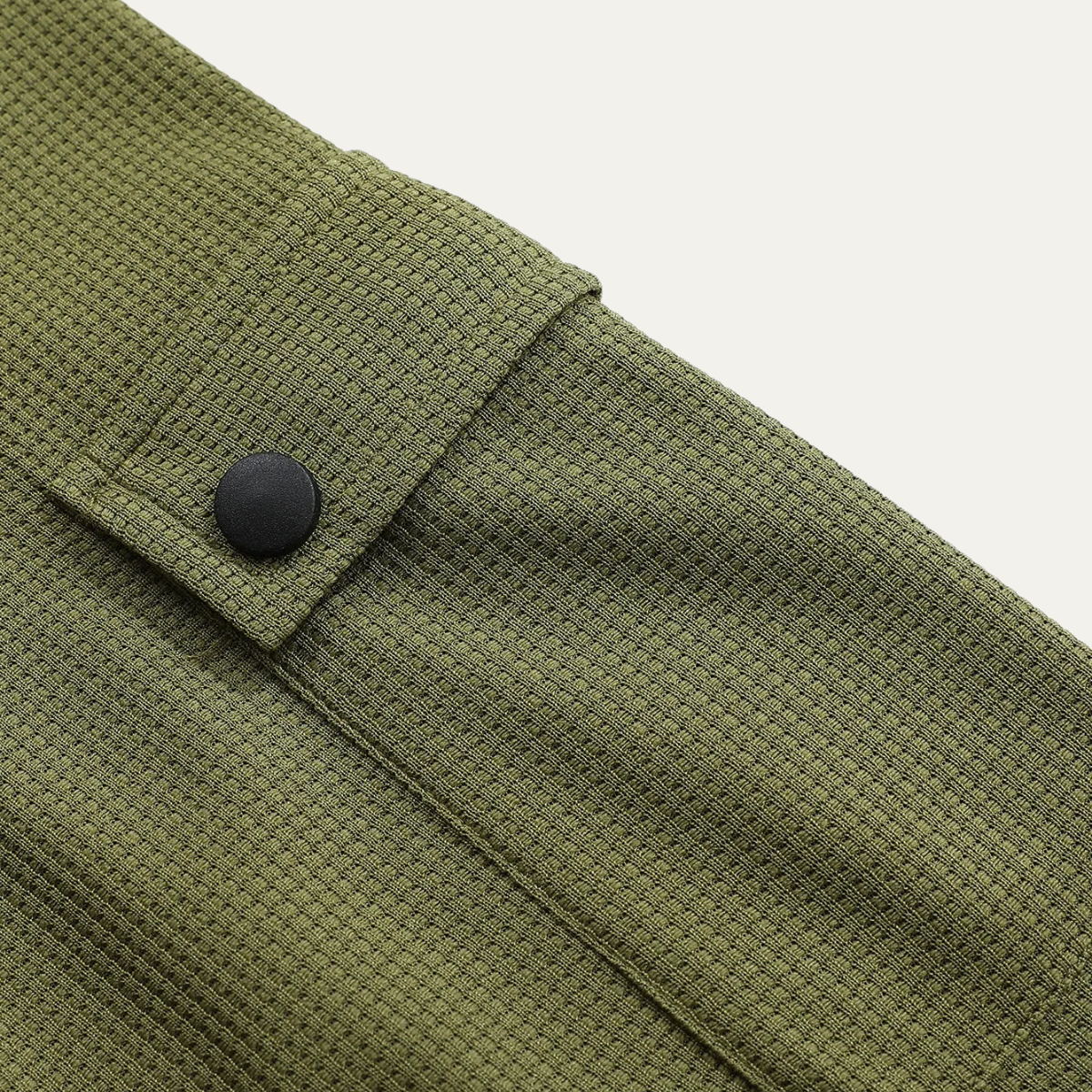 Relaxed Fit Men's Waffle Knit Casual Shirt