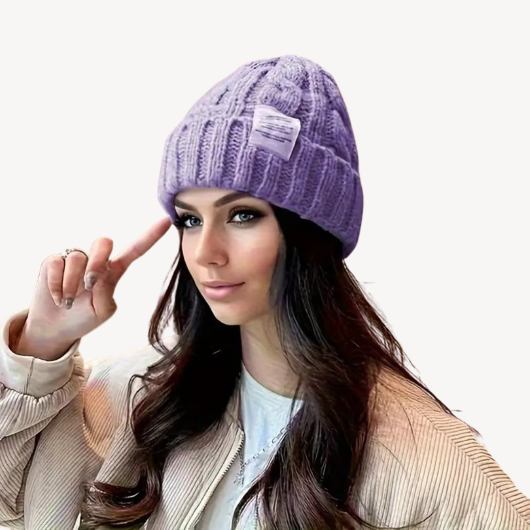 Warm Slouchy Beanie for Women - Cozy Wool Hat