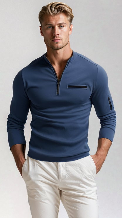 Mens Premium Quarter Zip Jumper - OutfitLondon