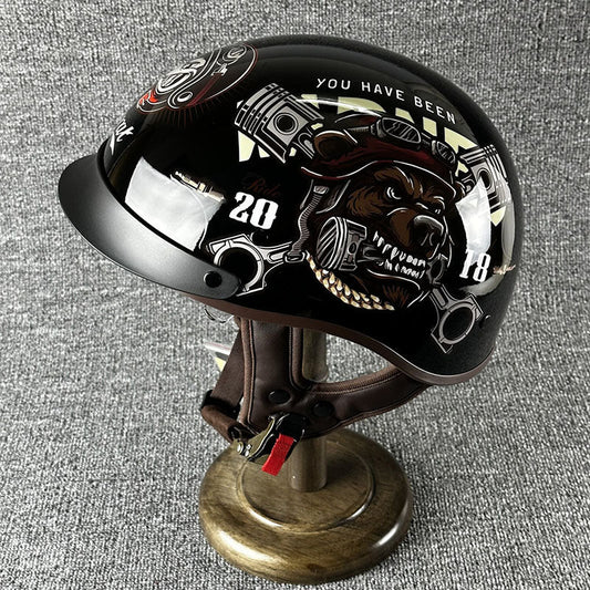 Slim Street Bike Half Face Helmet Easy Release - OutfitLondon