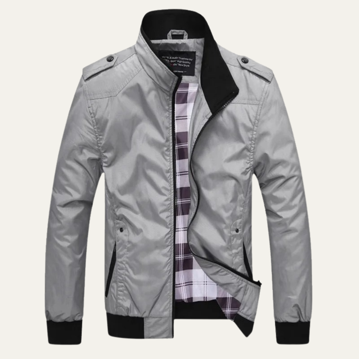 Slim Fit Men's Water Repellent Bomber Jacket