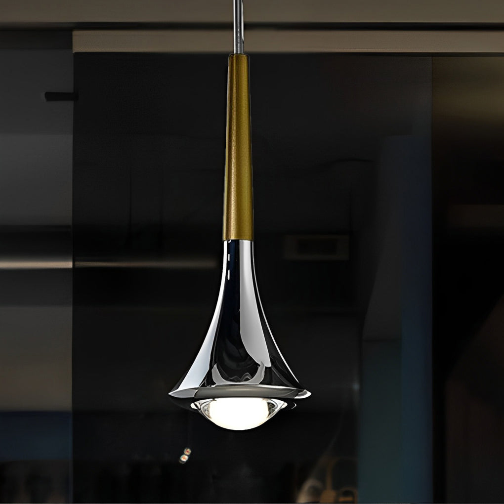 Sleek Chrome Hanging LED Stair Light