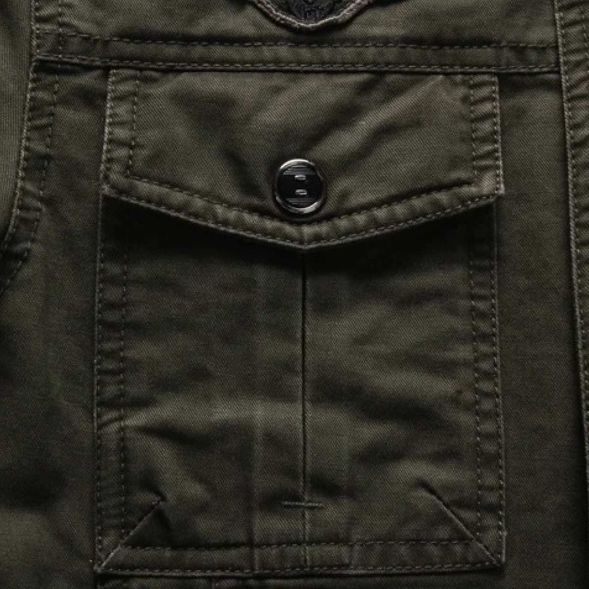 Classic Mens Casual Cotton Pocket Jacket