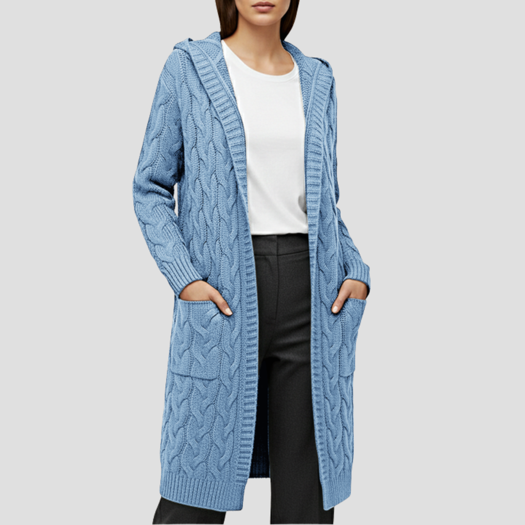 Soft Oversized Knit Open Cardigan Sweater