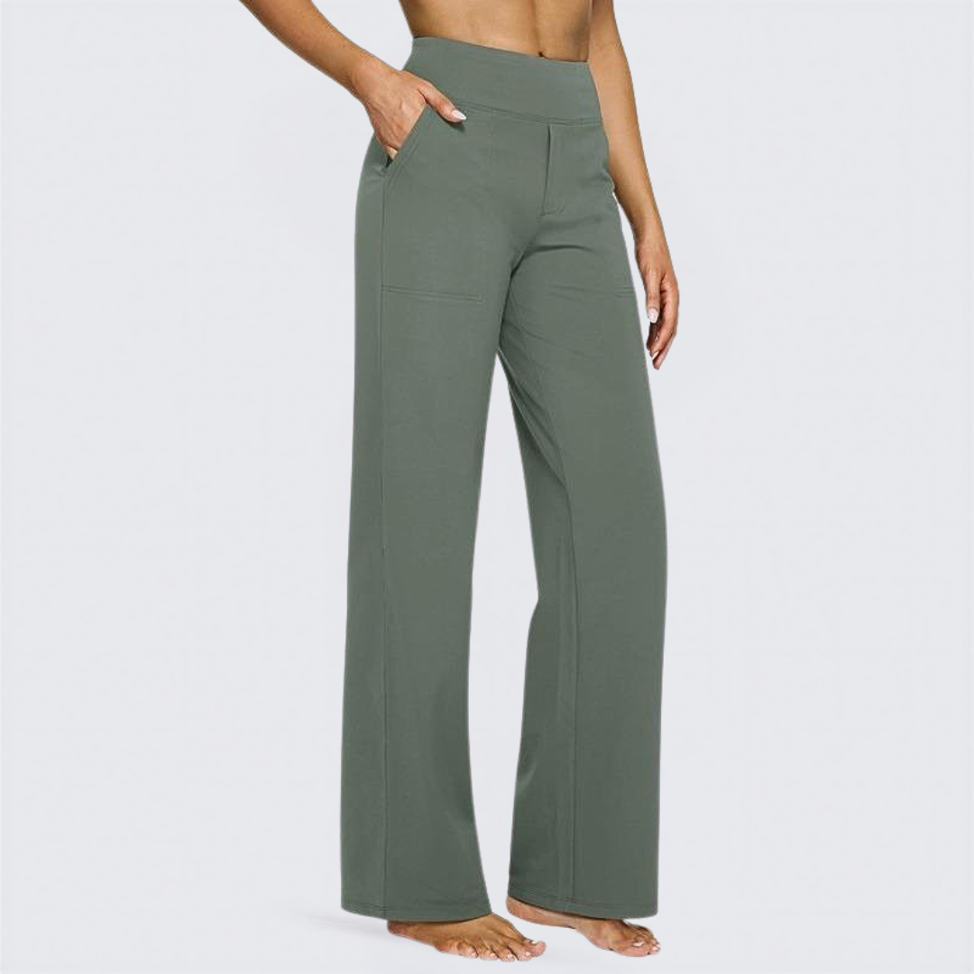 Relaxed Fit High Waist Yoga Pants for Women