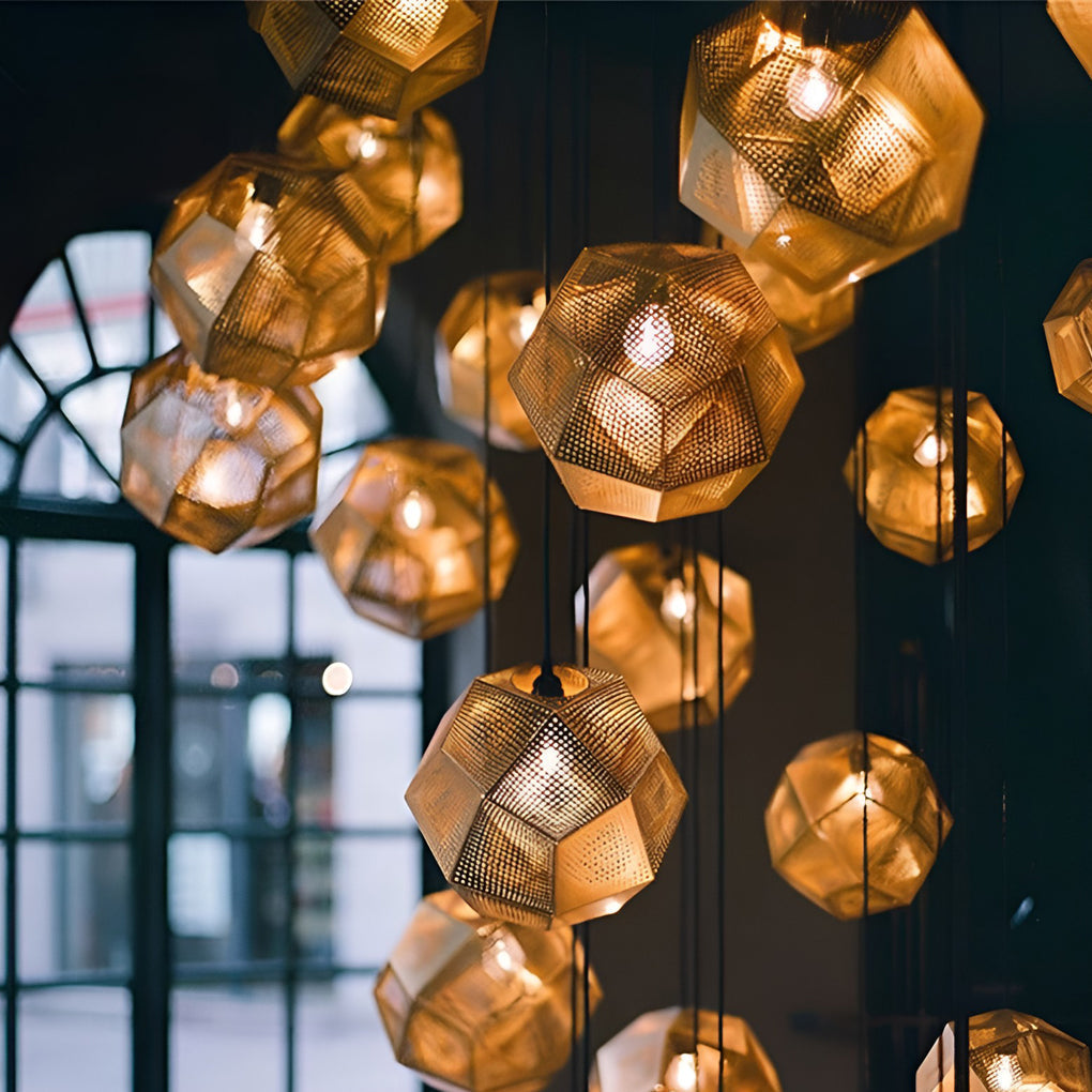 Contemporary Circular Chrome Pendant Lighting Fixtures