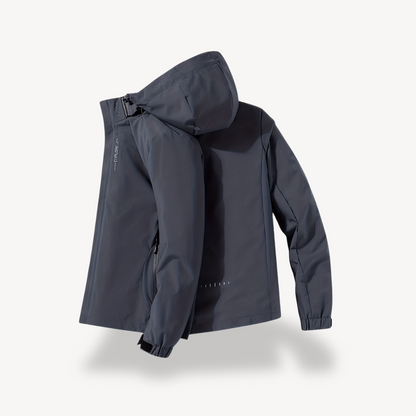 Men's Waterproof Zip Up Hooded Jacket