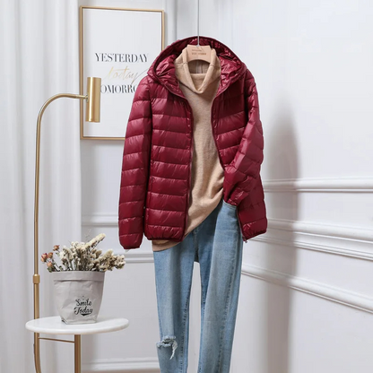 Comfortable Ladies Filled Parka Jacket