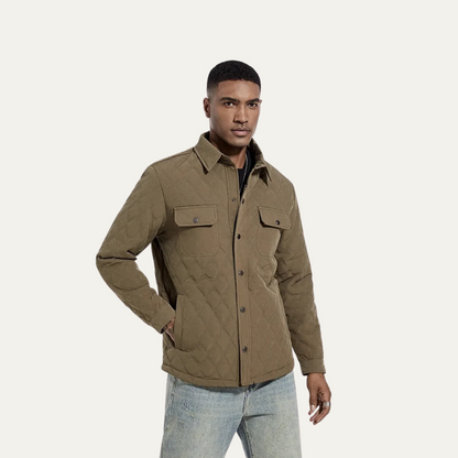 Comfortable Mens Quilted Lightweight Padded Jacket
