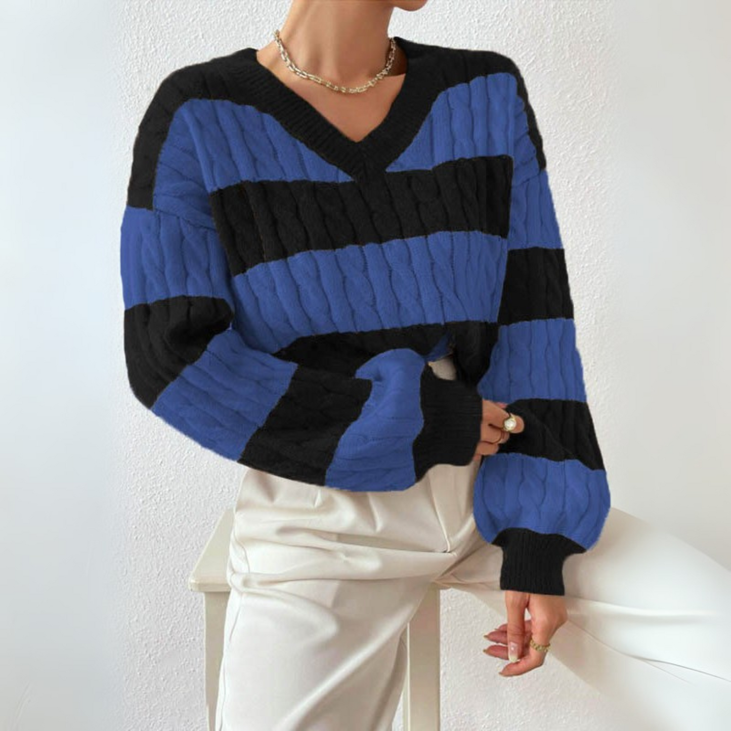 Soft Relaxed Fit V-Neck Sweater