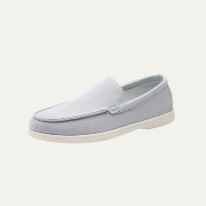 Men's Simple Leather Slip On Loafers Shoes