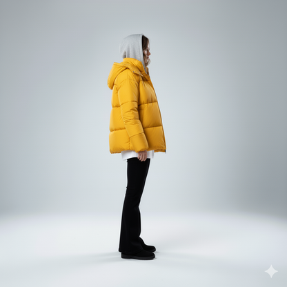 Warm Padded Parka Coat for Women