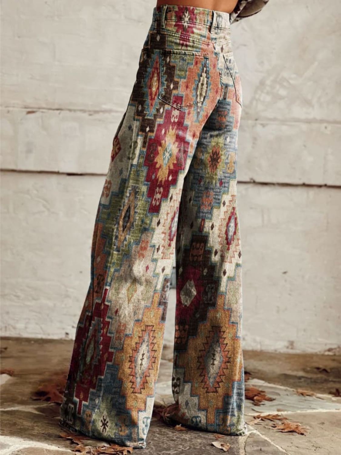 Boho Chic Flare Leg Women's Pants
