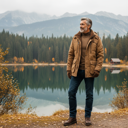 Warm Mens Winter Coat Outerwear - OutfitLondon