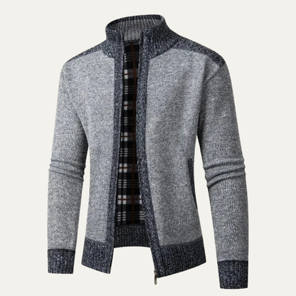 Thick Insulated Men's Fleece Lined Zip Up Jacket