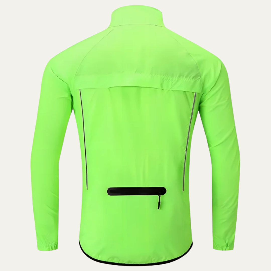 Men's Visibility High Neck Full Zip Bike Jacket