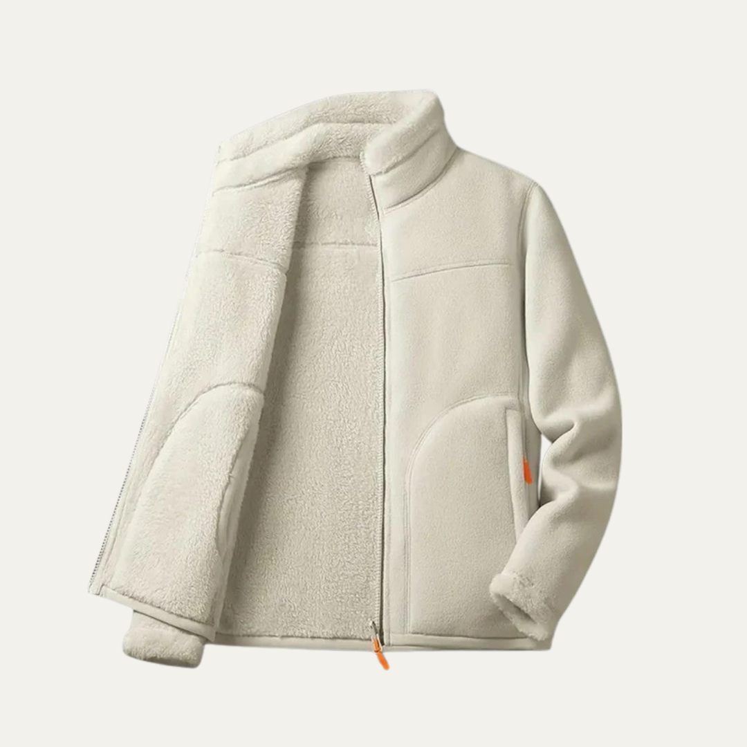 Ladies Cozy Fleece Zip Up Jacket