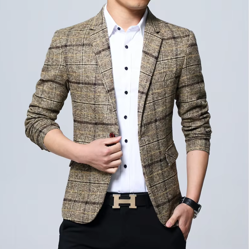 Classic Check Sports Coat for Men